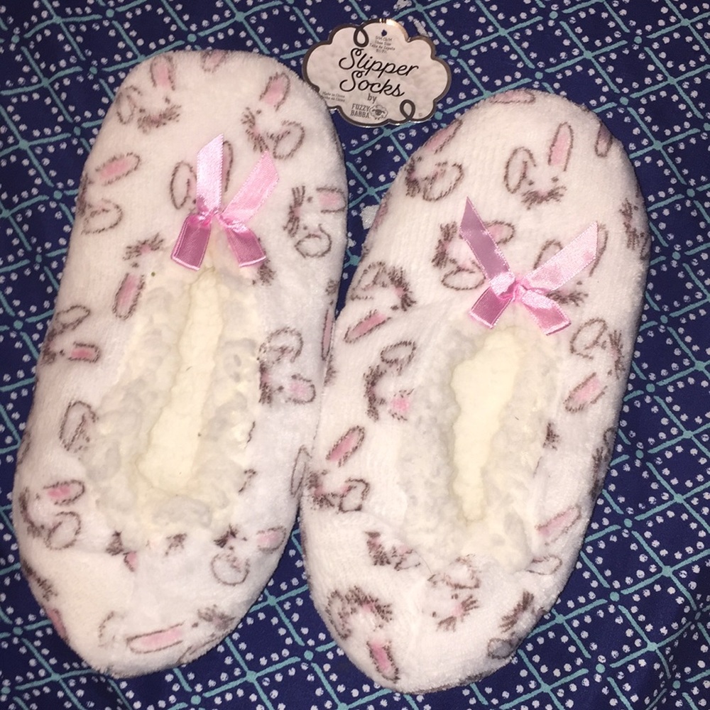 NWT BUNNY SLIPPER SOCKS